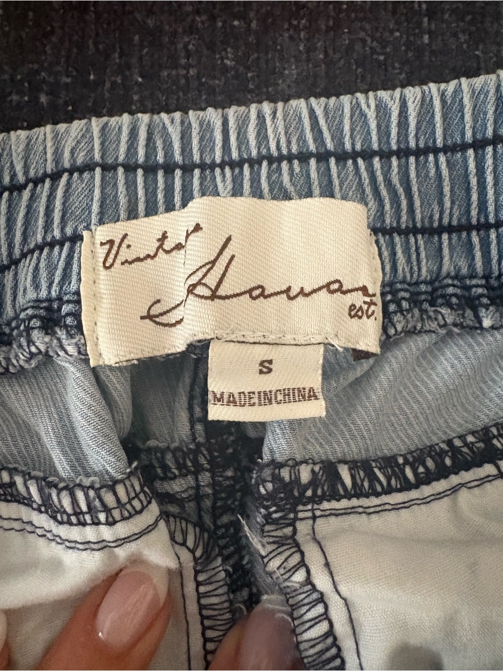 Vintage Havana Light Blue Men's Cargo Pants - Relaxed Utility